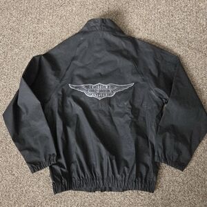 Harley Davidson Motorcycle Riding Rain Weather PVC Jacket Touring *READ FOR SIZE